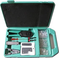 Pozostałe akcesoria sieciowe - OEM XtendLan sada nářadí v kufru pro strukturované sítě kleště, narážeč, stripovací nástroj, tester, konektory KITLAN114 - miniaturka - grafika 1