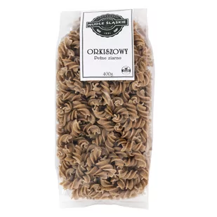 Makaron ORKISZOWY (ciemny) świdry 400g WYSOKA JAKOŚĆ PRODUKT NATURALNY - Makaron - miniaturka - grafika 1