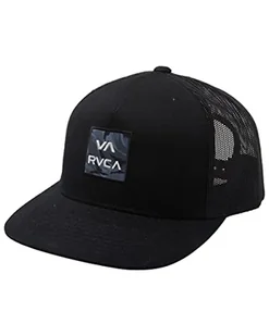 RVCA Męska czapka z daszkiem, trucker/nadruk czarny, jeden rozmiar - Czapki damskie - miniaturka - grafika 1