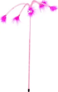 Dingo DINGO WĘDKA DLA KOTA"OGI" RÓŻOWA - Zabawki dla kotów - miniaturka - grafika 1