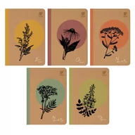 Zeszyty szkolne - Zeszyt A5 80K Kratka By Nature One Herbs Pakiet 10 Szt. - miniaturka - grafika 1