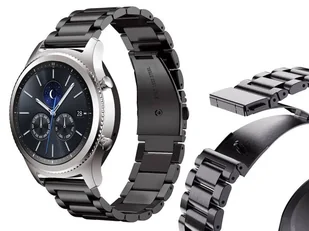 Bransoleta Stainless Steel Alogy stal nierdzewna do smartwatcha 22mm Czarny - Akcesoria do smartwatchy - miniaturka - grafika 10