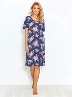 Piżamy damskie - Taro Koszulka Ellie 2879 S Granatowy - miniaturka - grafika 1