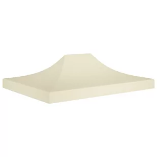 VidaXL Dach do namiotu imprezowego, 4,5 x 3 m, kremowy, 270 g/m 315362 VidaXL - Pawilony ogrodowe - miniaturka - grafika 1