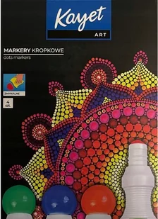 Markery dekoracyjne Kayet Art wielokolorowe 4 sztu - Zakreślacze - miniaturka - grafika 1