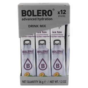 Bolero Bolero STICKS Ice Tea Passionfruit BOX 12szt. - Soki i napoje niegazowane - miniaturka - grafika 1