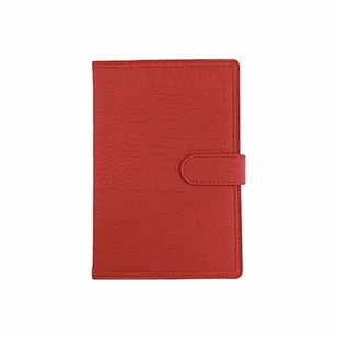 Terminarz A5 dzienny z registrami z zapięciem PANTA PLAST 2023 krokodyl czerwony /0405-0766-05/ - Kalendarze - miniaturka - grafika 1