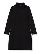 Sukienki - GANT Damska sukienka polo D1. z dżerseju, czarna, S - miniaturka - grafika 1