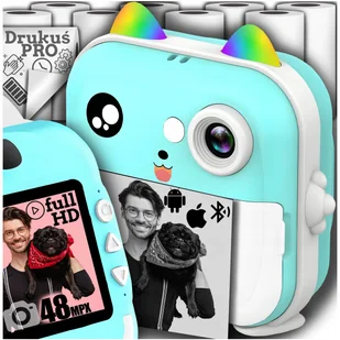 MINI DRUKARKA TERMICZNA DRUKUŚ PRO APARAT NATYCHMIASTOWY + 10 ROLEK DODATKOWO - Drukarki kart i etykiet MINI DRUKARKA TERMICZNA DRUKUŚ PRO APARAT NATYCHMIASTOWY + 10 ROLEK DODATKOWO - Drukarki kart i etykiet - miniaturka - grafika 1