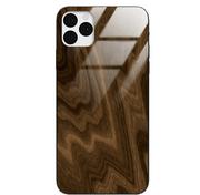 Etui i futerały do telefonów - Etui drewniane iPhone 11 Pro Premium Wood Chocolate Forestzone Glass - miniaturka - grafika 1