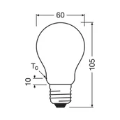 Żarówki LED - OSRAM żarówka LED E27 3,8W matowa 2700K 806lm 2szt - miniaturka - grafika 1