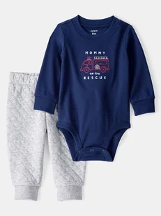 carter's 2-częściowy zestaw w kolorze granatowo-szarym - Body dla niemowląt - miniaturka - grafika 1