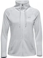 Kurtki i kamizelki sportowe damskie - Damska bluza treningowa UNDER ARMOUR Tech Twist FZ - szara - miniaturka - grafika 1