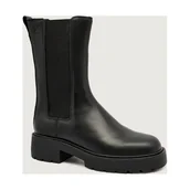 Botki damskie - Calvin Klein Skórzane sztyblety CHELSEA - miniaturka - grafika 1