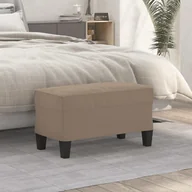 Ławki do przedpokoju - Lumarko Ławka, taupe, 70x35x41 cm, obity mikrofibrą - miniaturka - grafika 1