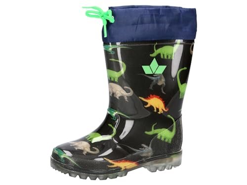 Lico Chłopięce Unisex dziecięce kalosze Powerlight W Blinky, granatowe/pomarańczowe/zielone, 20 EU