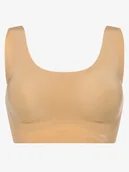 Biustonosze - sloggi - Top damski ZERO Feel z wypełnieniem, beżowy - miniaturka - grafika 1