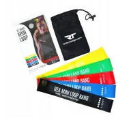 Gumy, taśmy, ekspandery - Rea Tape Band Mini Loop zestaw gum oporowych do ćwiczeń 5 sztuk - miniaturka - grafika 1