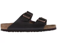 Klapki i japonki męskie - Birkenstock, Klapki męskie, Arizona NL Dunkelbraun, czarny, rozmiar 41 - miniaturka - grafika 1