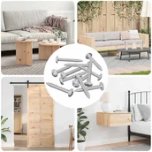 Akcesoria i części do zmywarek - vidaXL Wkręty Drewniane 8451 pcs Srebrny Stal - miniaturka - grafika 1