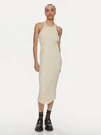 Sukienki - Patrizia Pepe Sukienka koktajlowa 2A2735/K186-W362 Écru Slim Fit - miniaturka - grafika 1