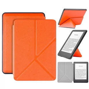 Etui Składane Origami Na Czytnik Kindle 10 6" Pomarańczowe - Etui do czytników e-book - miniaturka - grafika 1
