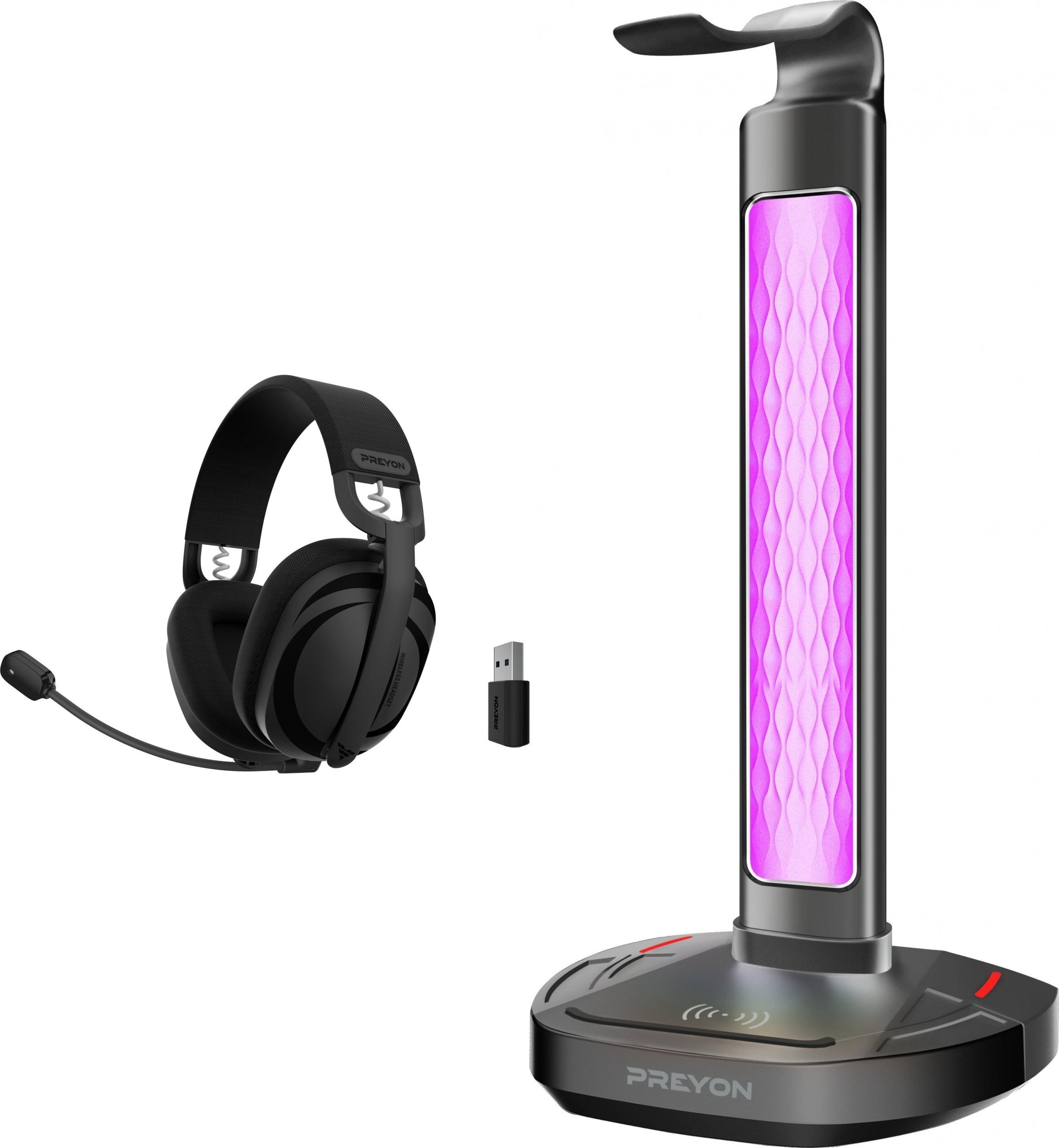 Preyon Tornado Fly PTF40B + Stojak na słuchawki Heron Beak PHB41B