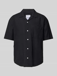 Koszula casualowa o kroju relaxed fit z rękawem o dł. 1/2 model ‘CAIDEN’ - Koszule męskie - miniaturka - grafika 1