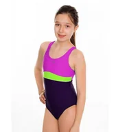 Stroje kąpielowe - Aqua-Speed Kostium kąpielowy Aqua-speed Emily 4111-93 fioletowy r. 164 cm - miniaturka - grafika 1