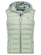 Kamizelki damskie - Geographical Norway Kamizelka pikowana "Vatikotal" w kolorze miętowym - miniaturka - grafika 1