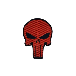 Patch Punisher Czerwony 60mm x 80mm - Odzież taktyczna i umundurowanie - miniaturka - grafika 1