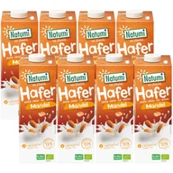 Napoje roślinne - Natumi Napój owsiano-migdałowy bez dodatku cukrów Zestaw 8 x 1 l Bio - żywność - miniaturka - grafika 1