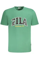 Koszulki męskie - KOSZULKA FILA Z KRÓTKIM RĘKAWEM MĘSKA ZIELONA - miniaturka - grafika 1