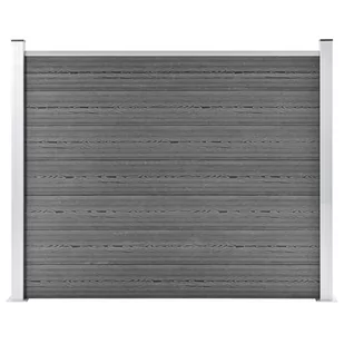 vidaxl Panel ogrodzeniowy z WPC, 180x146 cm, szary! 148982 - Ogrodzenia - miniaturka - grafika 1