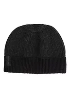 Czapki damskie - JACK & JONES Jacgabriel męska czapka beanie Rib Cold Weather Hat, Czarny/detal: Dark Grey Melange - Plaited, jeden rozmiar - miniaturka - grafika 1