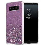 Etui i futerały do telefonów - Pokrowiec Do Samsung Galaxy NOTE 8 Etui w Fiolet z Brokatem Glitter Obudowa Case Cover TPU Cadorabo - miniaturka - grafika 1