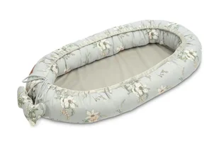 KOKON VELVET LILIA SZARY 80x45 - Kokony niemowlęce - miniaturka - grafika 1