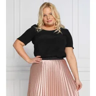 Bluzki damskie - Persona by Marina Rinaldi Bluzka BELLA pluse size | Regular Fit | z dodatkiem jedwabiu - miniaturka - grafika 1
