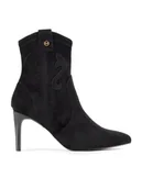 Botki damskie - MEXX Kowbojki MI001714243W Czarny - miniaturka - grafika 1