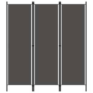 Parawan 3-panelowy, antracytowy, 150 x 180 cm - Parawany - miniaturka - grafika 1