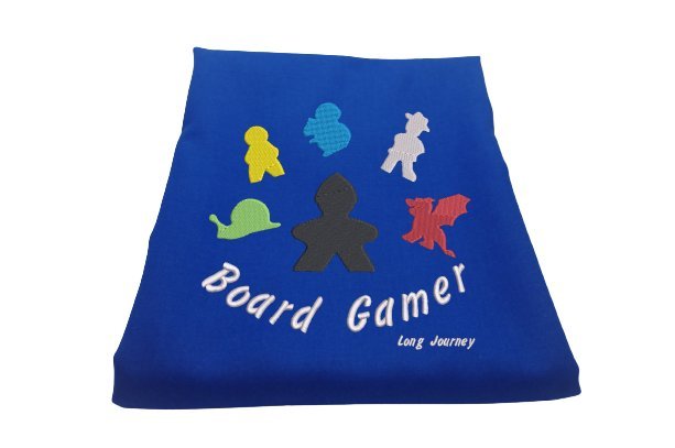 Kocyk niemowlęcy z wełny merynosa Board Gamer, kolor niebieski