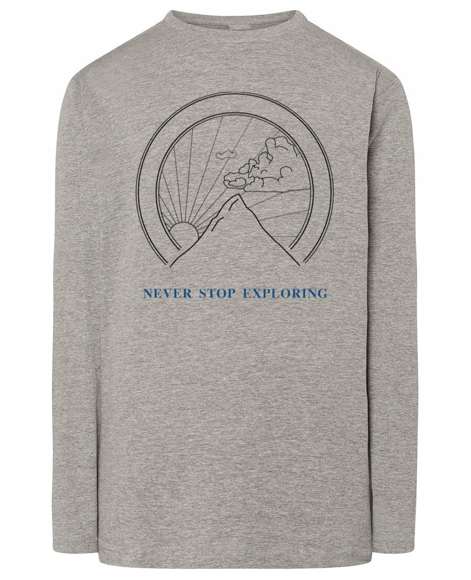 Longsleeve męski nadruk GÓRY PRZYGODA r.XS