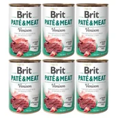 Mokra karma dla psów - Brit Paté & Meat dziczyzna 6x400 g - miniaturka - grafika 1