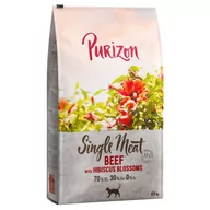 Sucha karma dla kotów - Purizon Single Meat, wołowina z kwiatami hibiskusa - 2,5 kg - miniaturka - grafika 1