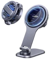 Uchwyty samochodowe do telefonów - Uchwyt magnetyczny z ładowarką indukcyjną do samochodu Tesla Ugreen CD380 Czarny - miniaturka - grafika 1