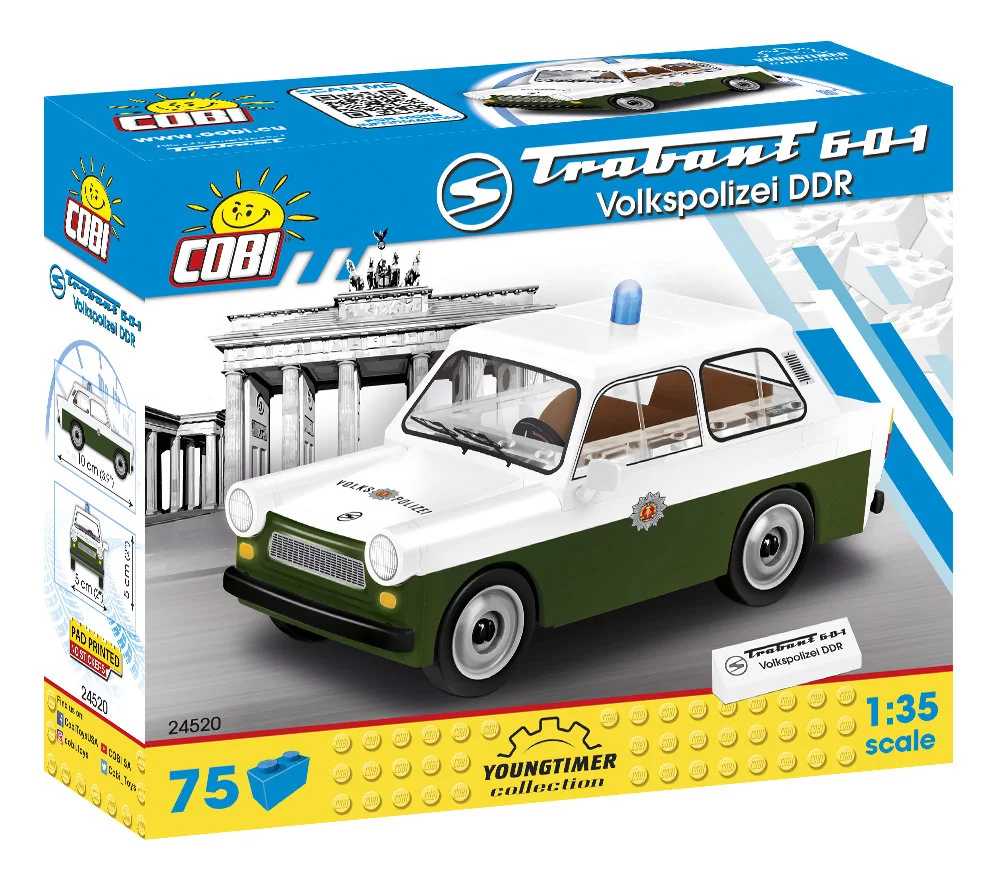 Cobi 24520 Youngtimer Trabant 601 Volkspolizei DDR 74 klocki