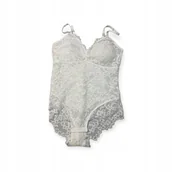 Odzież ciążowa - Body damskie Heyshape białe z koronką M - miniaturka - grafika 1