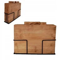 Deski do krojenia - Komplet 4 Desek Do Krojenia Stojak Kuchenny Deska - miniaturka - grafika 1