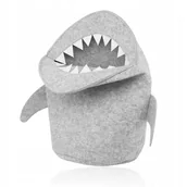 Pojemniki na zabawki - Kosz Filcowy Rekin Pojemnik Na Zabawki Pranie Xxl - miniaturka - grafika 1