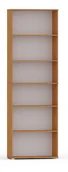 Meblościanki - Regał Pola 215x60 olcha, 6 półek na książki i segregatory - miniaturka - grafika 1